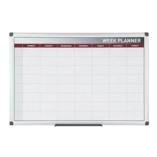 Bi-office Planer, tablica suchościeralno-magnetyczna do planowania tygodniowego, 600 x 450 mm