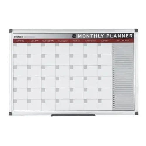 Planer, tablica suchościeralno-magnetyczna do planowania miesięcznego, 600 x 450 mm Bi-office