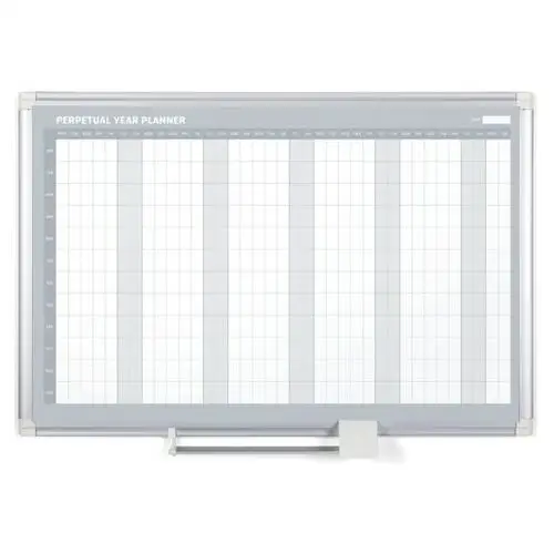 Bi-office Planer, tablica suchościeralno-magnetyczna do planowania rocznego lux, dni, 900 x 600 mm