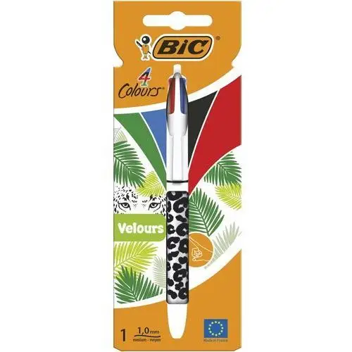 Długopis 4color velvet 1, mix wzorów Bic