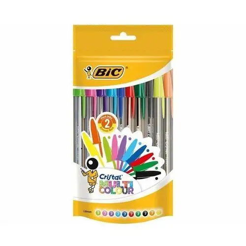 Bic , długopis atramentowy, cristal multicolor, 20szt