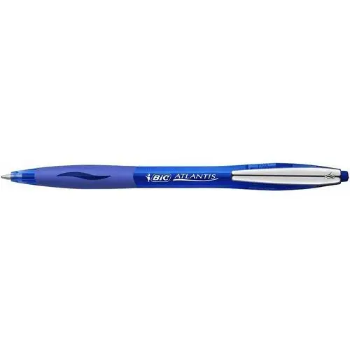 Długopis automatyczny metal click, niebieski Bic