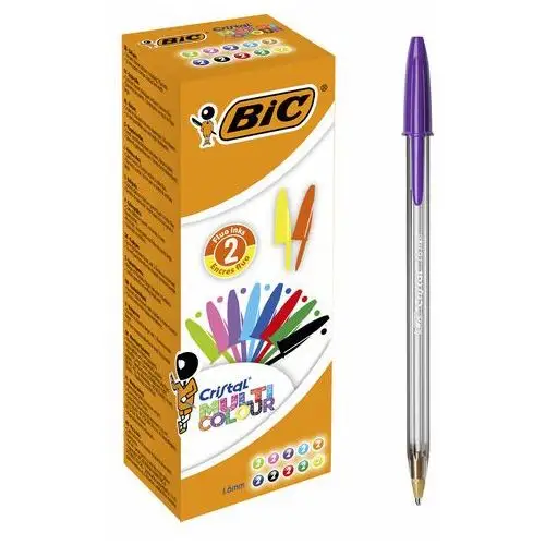 Bic Długopis cristal multi colour mix kolorów pudełko 20szt