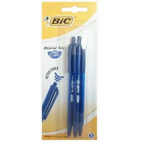 Bic Długopis, niebieski, 3 sztuki