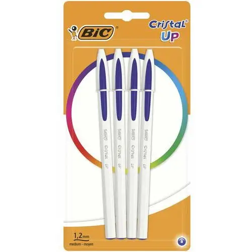 Długopis niebieski BIC Cristal Up Blister 4szt