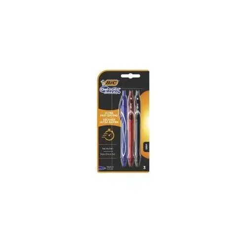 Długopis żelowy gel-ocity quick dry 3 kolory Bic