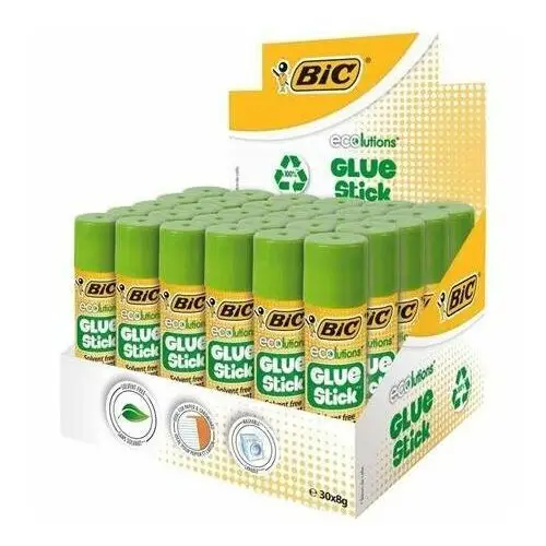 Bic Eco Glue Stick Klej W Sztyfcie Mocny Szkolny Biurowy 8g Zestaw x30