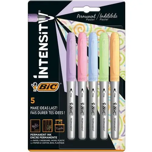 Intensity marking pastel markery permamentne blister 5szt Bic