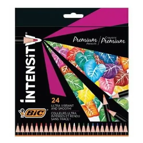 Kredki Ołówkowe Bic Intensity Premium 24 Kolorów Pudełko