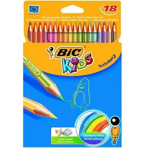 Bic Kredki tropicolor, 18 kolorów