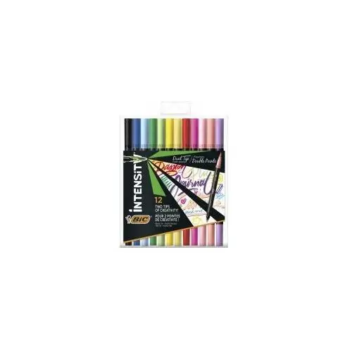 Bic Pisak dwustronny Intensity Dual Tip Classic+Pastel 12 kolorów ✓ za  80,48 zł - ceny, oferty, promocje - MaluchSklep!