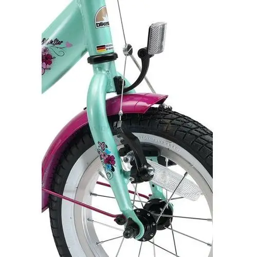 Bikestar Rower dla dzieci 12" bike star germany klasyczny różowo miętowy