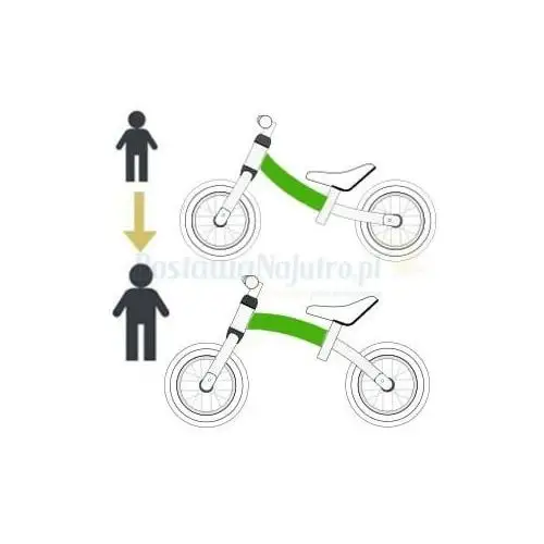 Bikestar Rowerek biegowy 10" air obracana rama 2w1 hamulec jagodowy 5