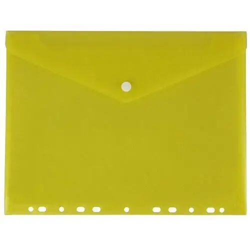 Teczka koperta do segregatora na zatrzask A4 PP - przezroczysty żółty