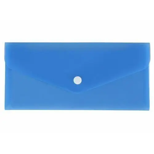 Biurfol Teczka koperta na zatrzask dl 21x9,9 pp niebieska - dl (21cm x 9,9cm) \ niebieski