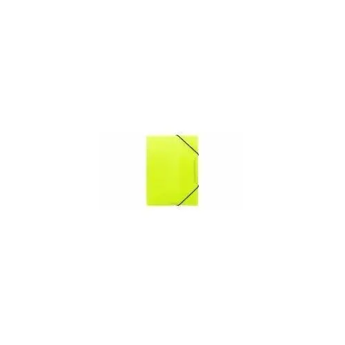 Biurfol teczka z gumką a4 neon żółty