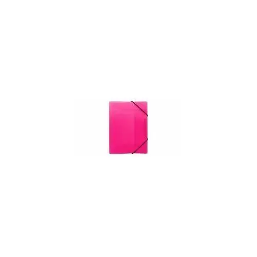 Biurfol Teczka z gumką PP A4 Neon różowa