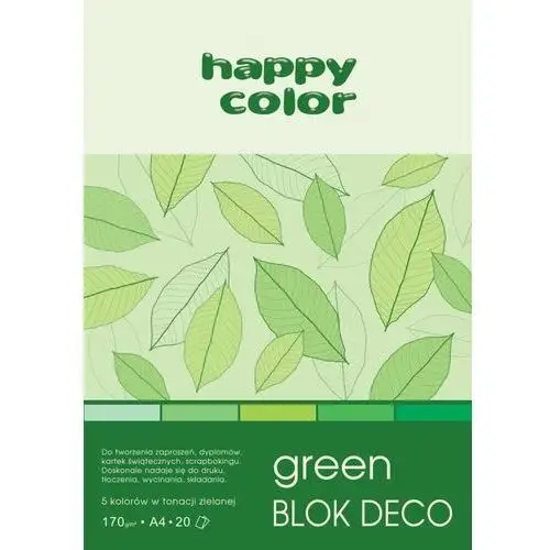 Blok Deco Green, A4, 20 kartek