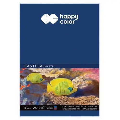 Blok do pasteli a5 24 ark 3 kolory 160g happy color Gdd grupa dystrybucyjna daccar