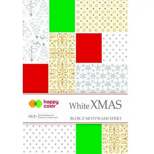 Blok papierów ozdobnych, white christmas, happy color Gdd grupa dystrybucyjna daccar
