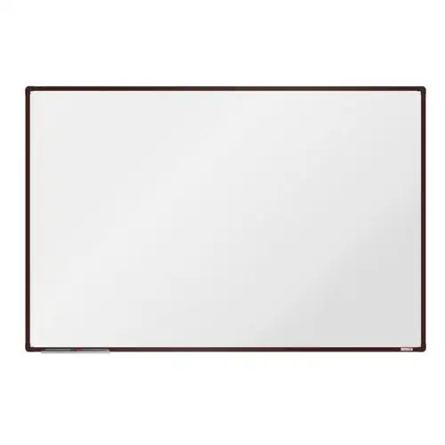 Biała magnetyczna tablica do pisania 1800 x 1200 mm, brązowa rama Boardok