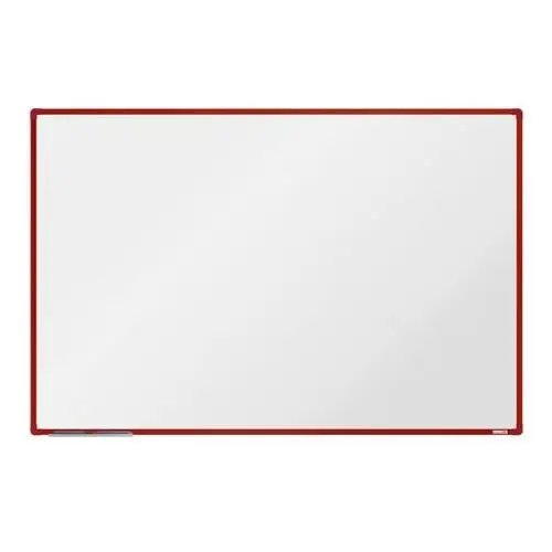 Boardok Biała magnetyczna tablica do pisania 1800 x 1200 mm, czerwona rama
