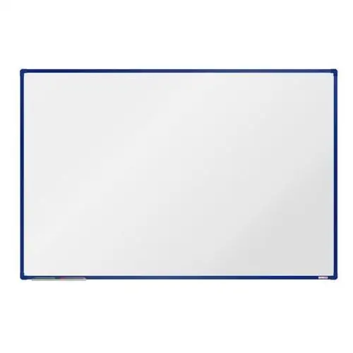 Boardok Biała magnetyczna tablica do pisania 1800 x 1200 mm, niebieska rama