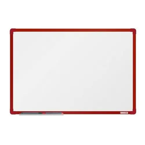 Boardok Biała magnetyczna tablica do pisania 600 x 900 mm, czerwona rama