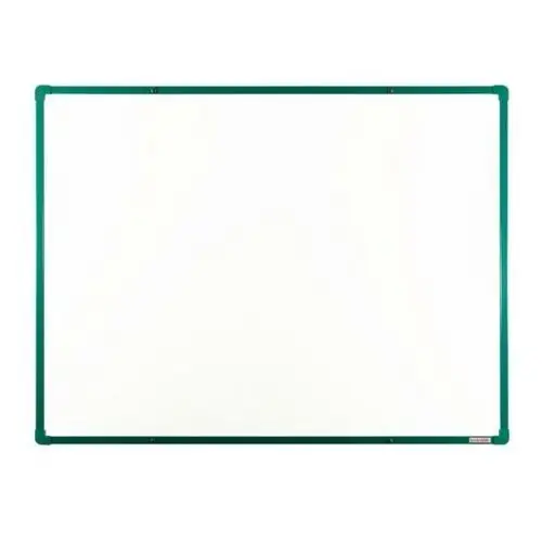Biała tablica do pisania magnetyczna z powierzchnią ceramiczną , 1200 x 900 mm, zielona ramka Boardok