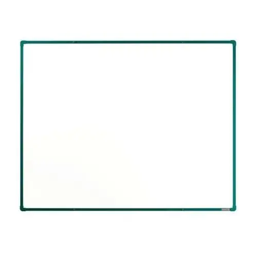 Boardok Biała tablica do pisania magnetyczna z powierzchnią ceramiczną , 1500 x 1200 mm, zielona ramka