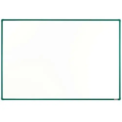 Biała tablica do pisania magnetyczna z powierzchnią ceramiczną , 1800 x 1200 mm, zielona ramka Boardok