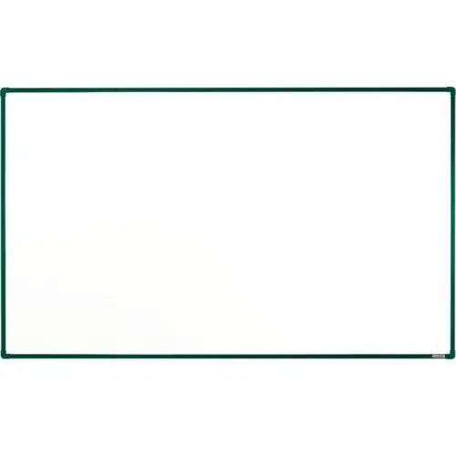 Biała tablica do pisania magnetyczna z powierzchnią ceramiczną , 2000 x 1200 mm, zielona ramka Boardok