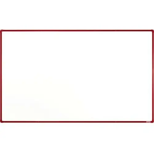 Biała tablica do pisania magnetyczna z powierzchnią ceramiczną , 2000 x 1200 mm, czerwona ramka Boardok