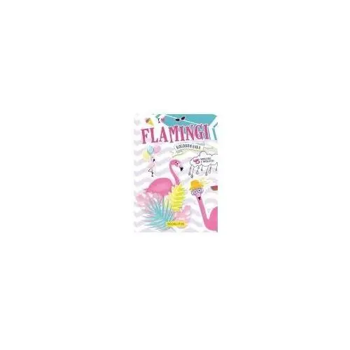 Kolorowanka z naklejkami - flamingi Booksandfun