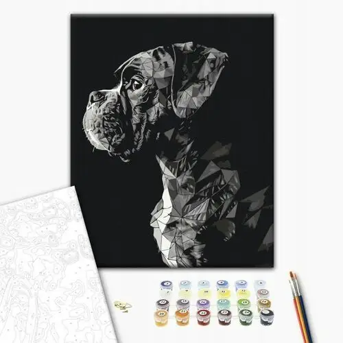 Brushme Malowanie po numerach 40x50 cm pies