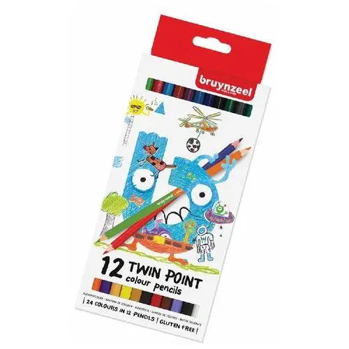 Kredki ołówkowe, Twin Colouring Pencils, 24 kolory