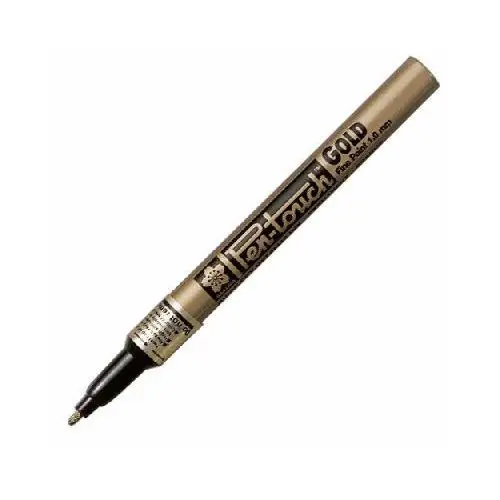 Marker permanentny pen-touch fine, złoty, 1,0 mm Bruynzeel sakura