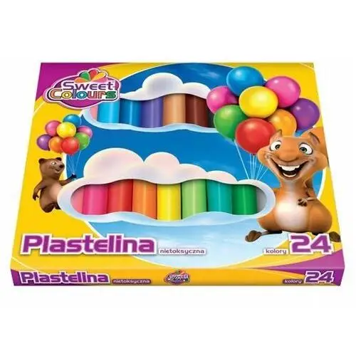 Bts Plastelina okrągła miękka nietoksyczna 24 kolory
