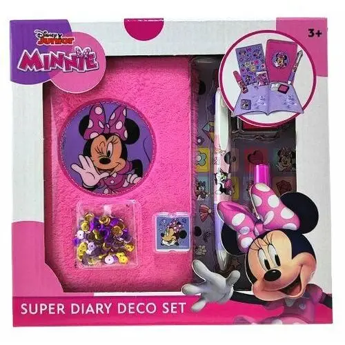 Pluszowy pamiętnik do ozdabiania Disney Myszka Minnie - diamenty