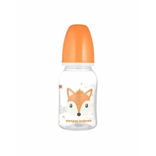 Canpol Babies Butelka 120 ml Cute Animals pomarańczowa