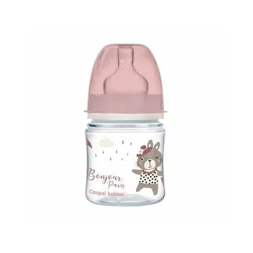 Canpol babies butelka antykolkowa easystart bonjour paris 120ml różowa