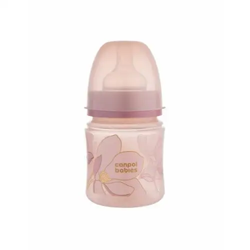 Canpol babies butelka szerokootworowa easystart 120ml gold pink