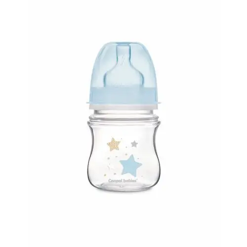 Canpol babies Butelka szerokootworowa EasyStart 120ml Newborn baby, Kolor: Niebieski