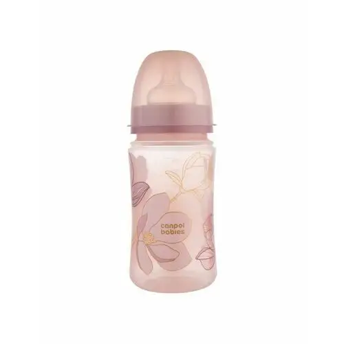 Canpol babies butelka szerokootworowa easystart 240ml gold pink