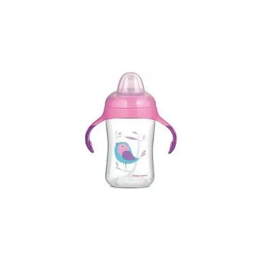 Canpol babies Canpol kubek treningowy z silikonowym ustnikiem 300ml, kolor: różowy