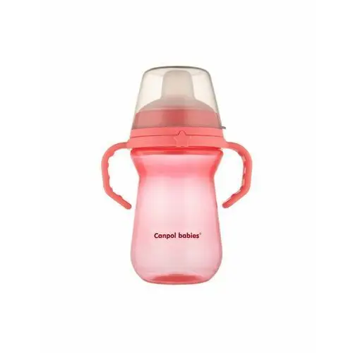 Canpol babies Kubek niekapek z silikonowym ustnikiem 250ml Pink