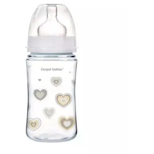 Canpol butelka niemowlęca szeroka antykolkowa easystart-newborn 240ml 35/217_bei