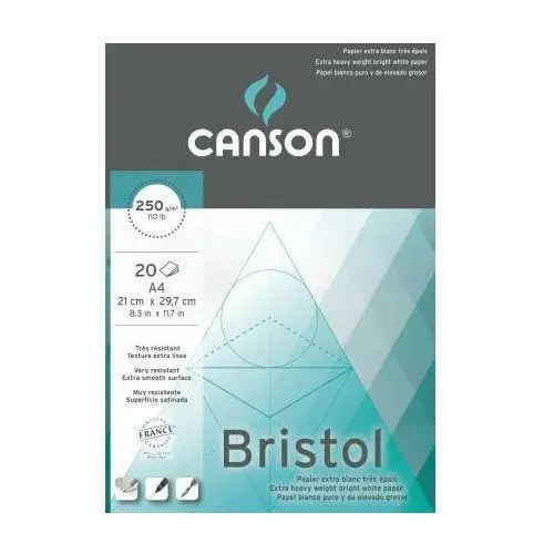 Canson Blok bristol extra blanc 250g 20k
