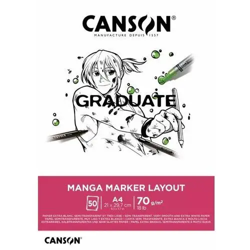 Blok do markerów A4 50k 70g Graduate Manga Marker Layout, Canson