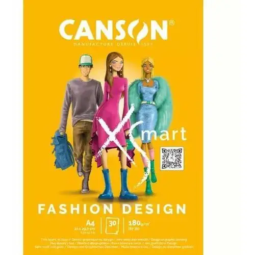 Canson Blok rysunkowy a4 30k 180g xsmart fashion design